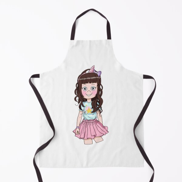 Item preview, Cute Girl in Unicorn Outfit Whimsical Pastel Chibi Art designed and sold by Jennabunnies.