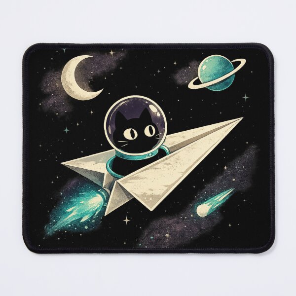 Item preview, Void Navigator Cat in Paper Rocket designed and sold by Houldi.