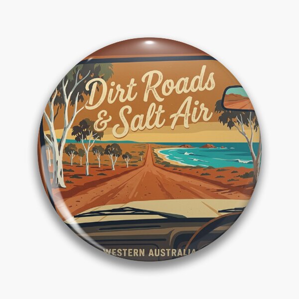 Item preview, Dirt Roads Salt Air Western Australia Road Trip Coastal Outback Drive Vintage Art designed and sold by Yellowriversss.
