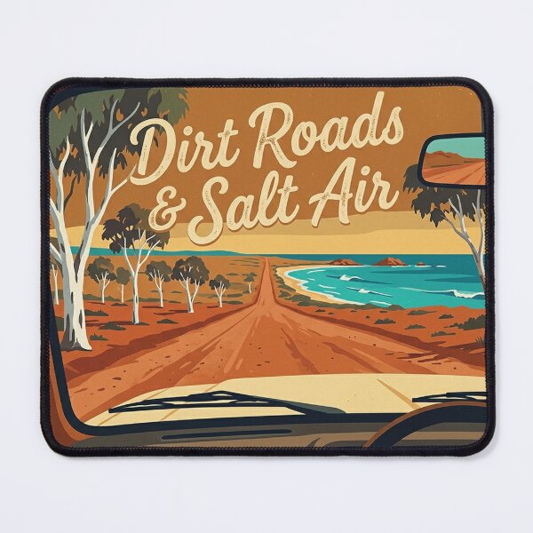 Item preview, Dirt Roads Salt Air Western Australia Road Trip Coastal Outback Drive Vintage Art designed and sold by Yellowriversss.