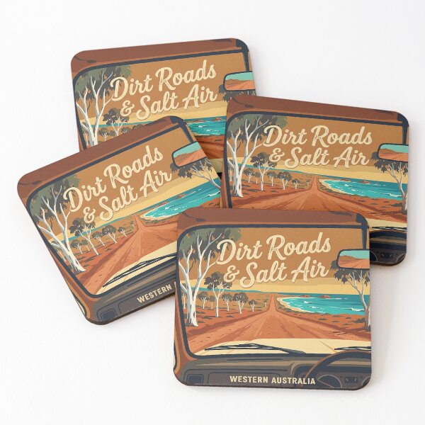 Item preview, Dirt Roads Salt Air Western Australia Road Trip Coastal Outback Drive Vintage Art designed and sold by Yellowriversss.
