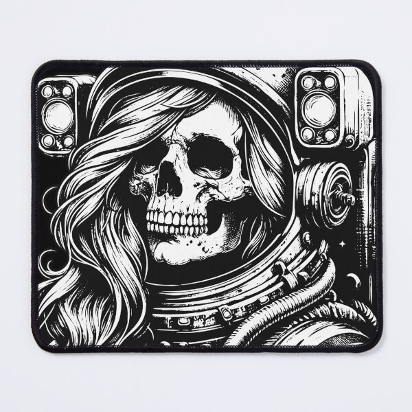 Item preview, Dark Art Women Astronaut helmet Skull cosmonaut Space rocket designed and sold by MORSPECTIVE.