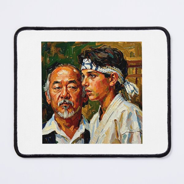 Item preview, The Bond Of Balance Miyagi  Daniel-San Heavy Impasto Portrait designed and sold by dictorollavia.