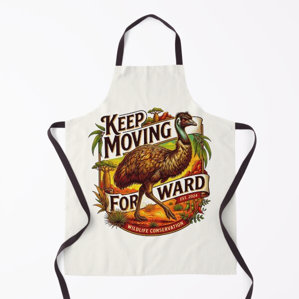Item preview, Keep Moving Forward Emu Vintage Australian Outback Retro Badge designed and sold by MT-Hub | Art for Every Soul.