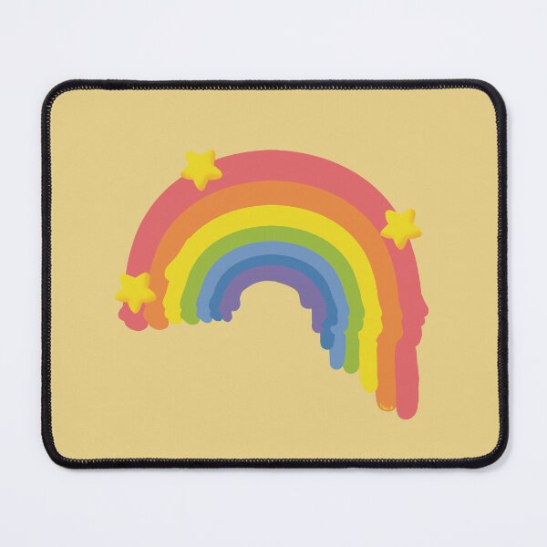 Item preview, Groovy Retro Rainbow with Yellow Stars designed and sold by Karin Taylor.