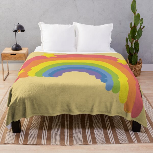 Item preview, Groovy Retro Rainbow with Yellow Stars designed and sold by Karin Taylor.