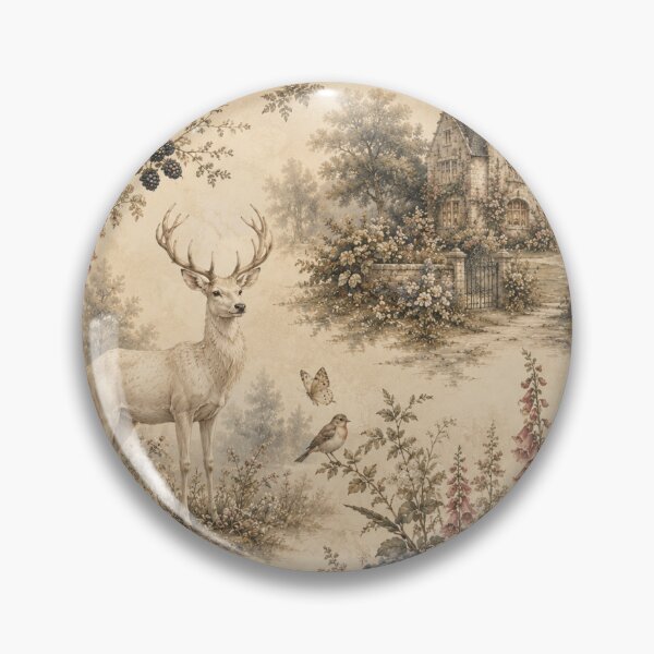 Item preview, Deer and Castle Toile Pattern designed and sold by Siti Hoiriyah.