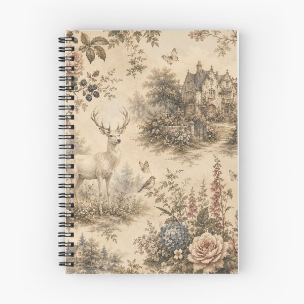 Item preview, Deer and Castle Toile Pattern designed and sold by Siti Hoiriyah.