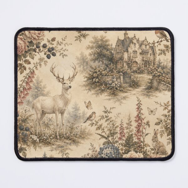 Item preview, Deer and Castle Toile Pattern designed and sold by Siti Hoiriyah.