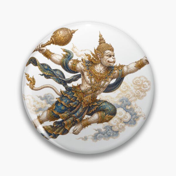 Item preview, Flying Hanuman Through Celestial Clouds designed and sold by mamhew2456.