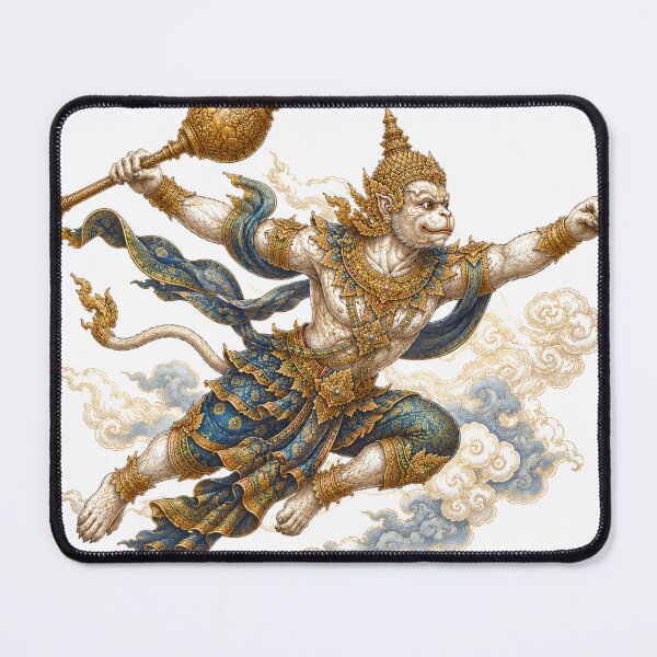 Item preview, Flying Hanuman Through Celestial Clouds designed and sold by mamhew2456.
