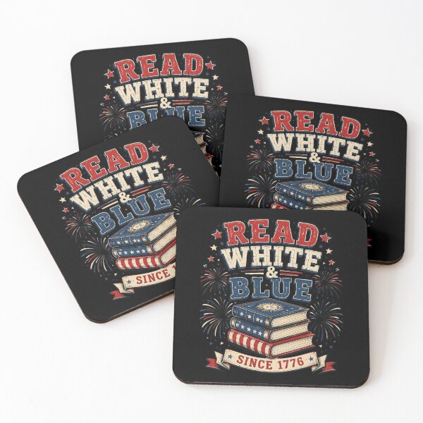 Item preview, Patriotic Bookish 4th of July Read White Blue Since 1776 designed and sold by OlakunleOloroz.