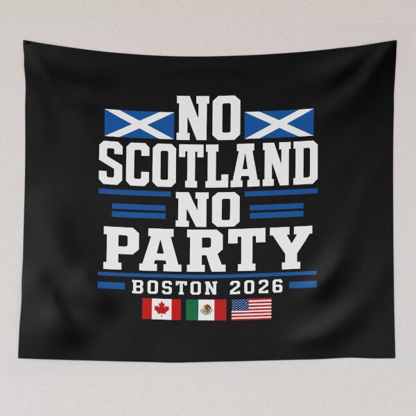 Item preview, Boston 2026 Football Fan, Scottish World Cup Host City - NO Scotland NO Party designed and sold by AbdibarZoe.