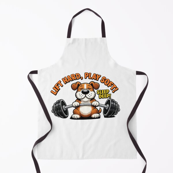 Item preview, Lift Hard Play Soft Sleep Deep - Funny Gym Dog Weightlifting Graphic designed and sold by VYBEHAUS.