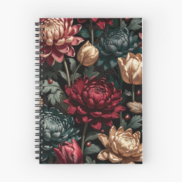 Item preview, Dramatic Dark Red Floral Seamless Pattern designed and sold by IntelliMindDesigns.