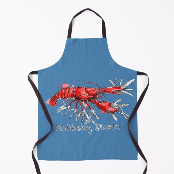 Item preview, Multitasking Disaster: The Red Lobster Multi-Tool Illustration designed and sold by SoulPT.