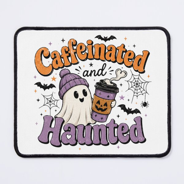 Item preview, Caffeinated and Haunted designed and sold by Side Quest Co..
