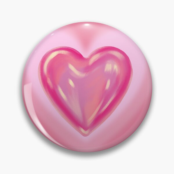 Item preview, Y2K Glossy Heart Soft Girl Aesthetic designed and sold by ranivibes008.