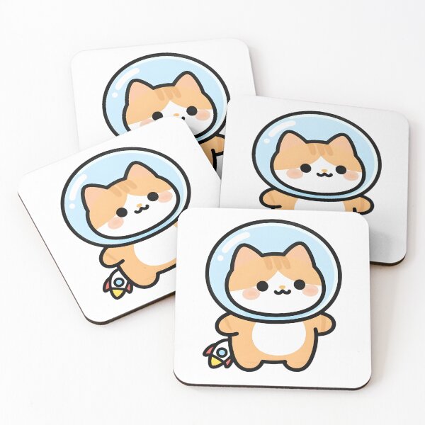 Item preview, Space Cat Astronaut designed and sold by GenAnArt.