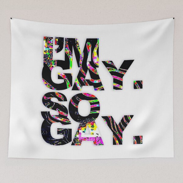 Item preview, I’M GAY. SO GAY. designed and sold by WORDPAUSE.