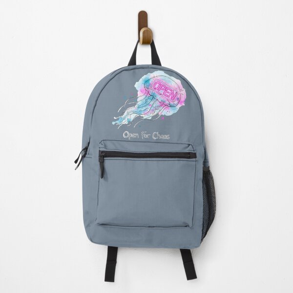 Item preview, Open For Chaos: Neon Jellyfish Watercolor Illustration designed and sold by SoulPT.
