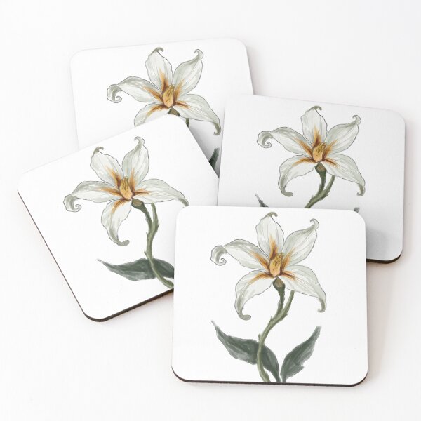 Item preview, White Lily Illustration – Elegant Botanical Flower Art designed and sold by enesart2022.