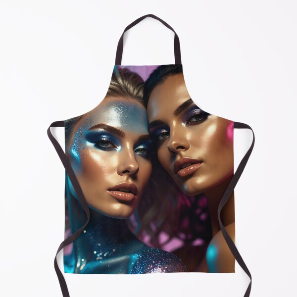 Item preview, Celestial Duality: A Neon Portrait designed and sold by ToxicInkArt.