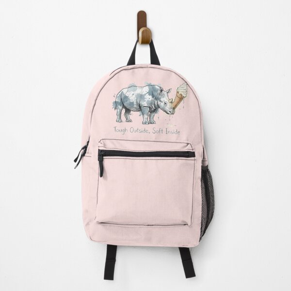 Item preview, Tough Outside Soft Inside: The Ice Cream Rhino Illustration designed and sold by SoulPT.