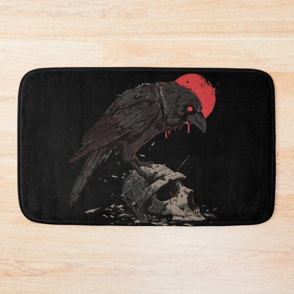 Item preview, Echoes of Death Blood Moon Raven and Skull Techwear designed and sold by VectorForge.