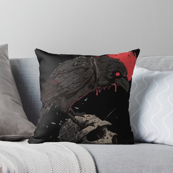 Item preview, Echoes of Death Blood Moon Raven and Skull Techwear designed and sold by VectorForge.