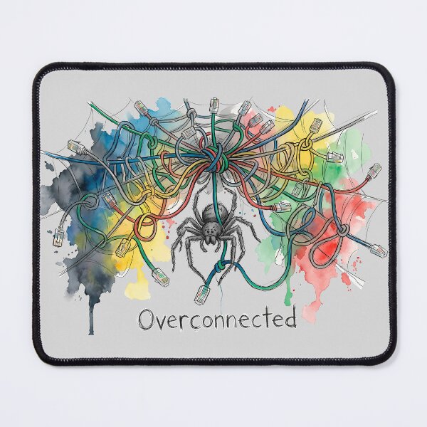 Item preview, Overconnected: The World Wide Web Tech Spider Illustration designed and sold by SoulPT.