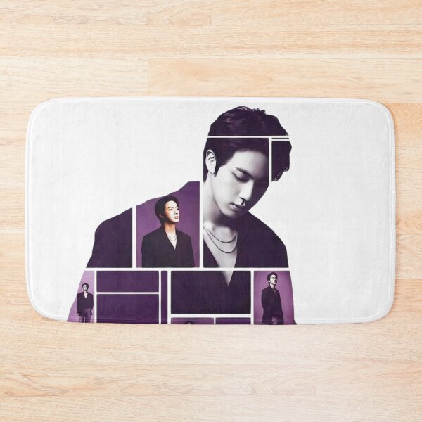 Item preview, Jin Seokjin Arirang Purple Silhouette Retro Photo Grid designed and sold by Mooncreates7.