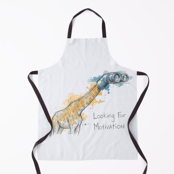 Item preview, Looking For Motivation: Quirky Giraffe Binocular Illustration designed and sold by SoulPT.