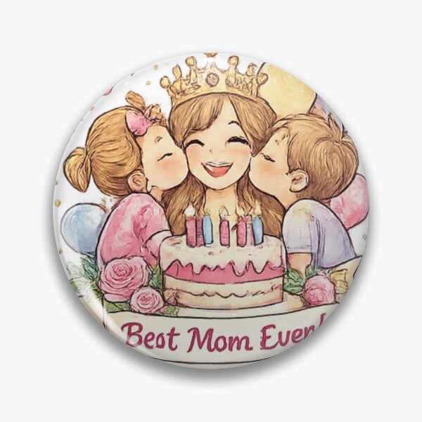 Item preview, Best mom, happy birthday! designed and sold by fadeinkstudio.