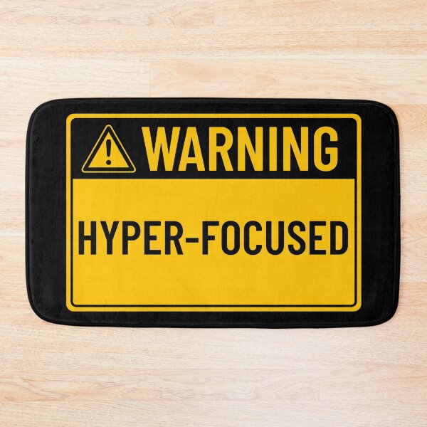 Item preview, Warning: Hyper-Focused designed and sold by mr-k-store.