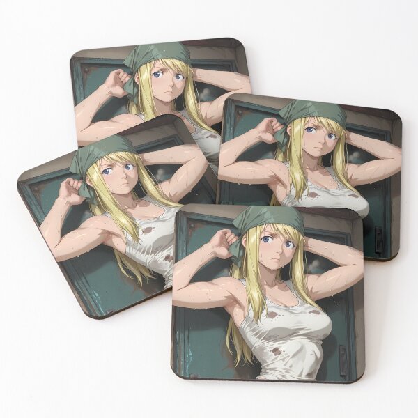 Item preview, Winry Rockbell Fullmetal Alchemist Mechanic Bandana Tough Mood designed and sold by SubtextandSass.