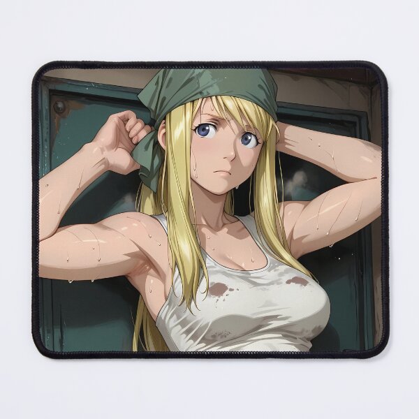 Item preview, Winry Rockbell Fullmetal Alchemist Mechanic Bandana Tough Mood designed and sold by SubtextandSass.