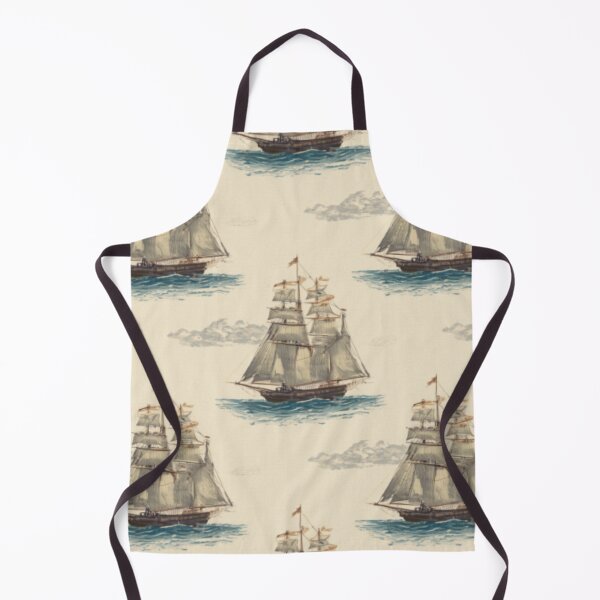 Item preview, Beige Sailboats Pattern designed and sold by SeaStarAlex.