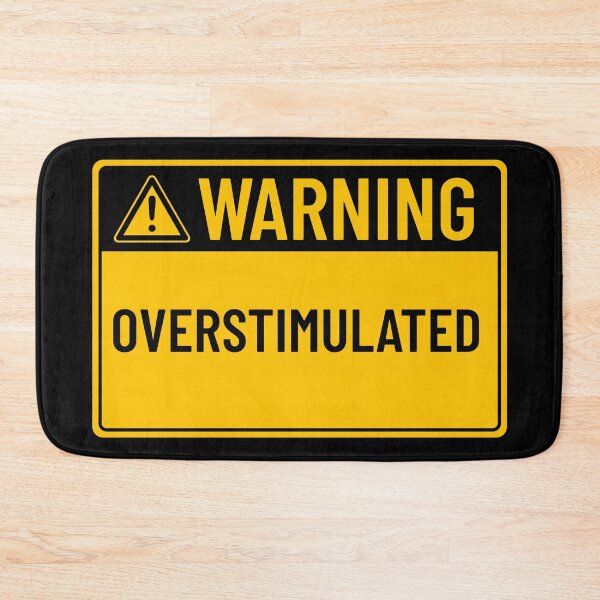 Item preview, Warning: Overstimulated designed and sold by mr-k-store.