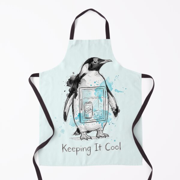 Item preview, Keeping It Cool: The Literal Fridge Penguin Sketch designed and sold by SoulPT.