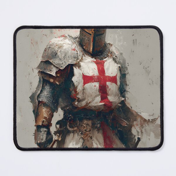 Item preview, Knight of God Templar Crusader Medieval Warrior Two Swords Art designed and sold by GrinGalore.