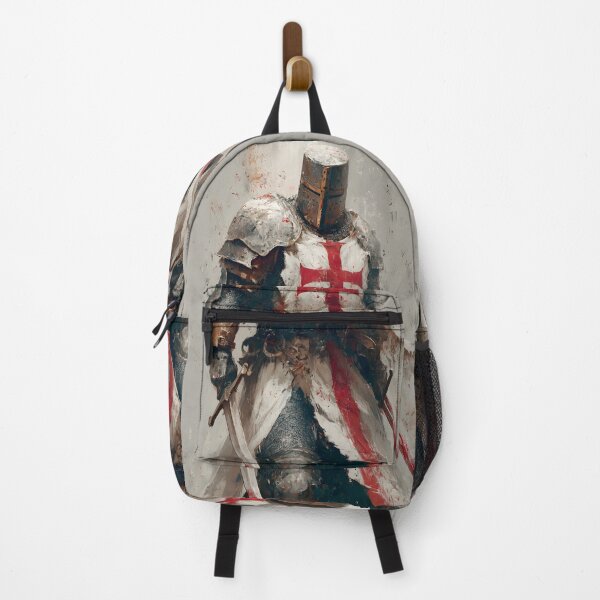 Item preview, Knight of God Templar Crusader Medieval Warrior Two Swords Art designed and sold by GrinGalore.