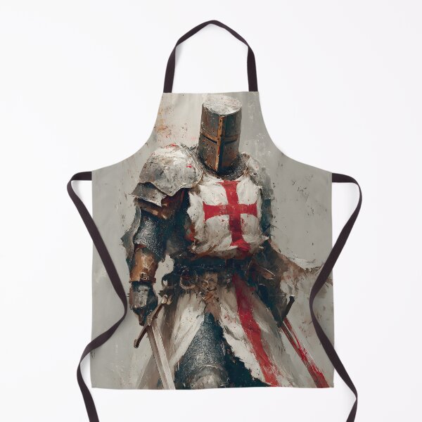 Item preview, Knight of God Templar Crusader Medieval Warrior Two Swords Art designed and sold by GrinGalore.