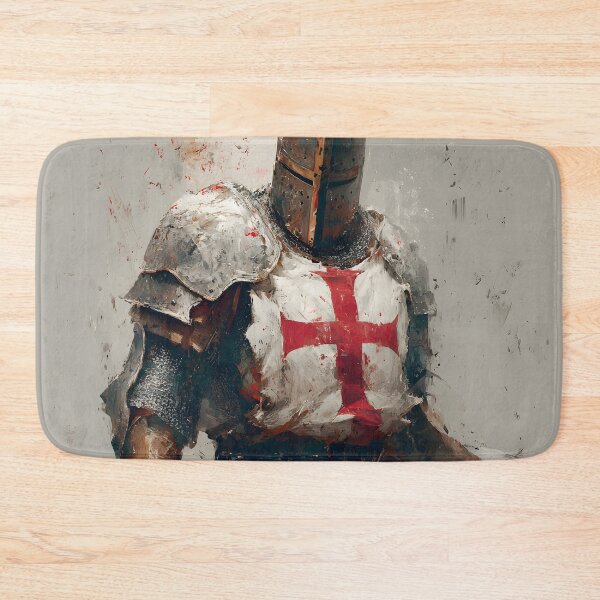 Item preview, Knight of God Templar Crusader Medieval Warrior Two Swords Art designed and sold by GrinGalore.