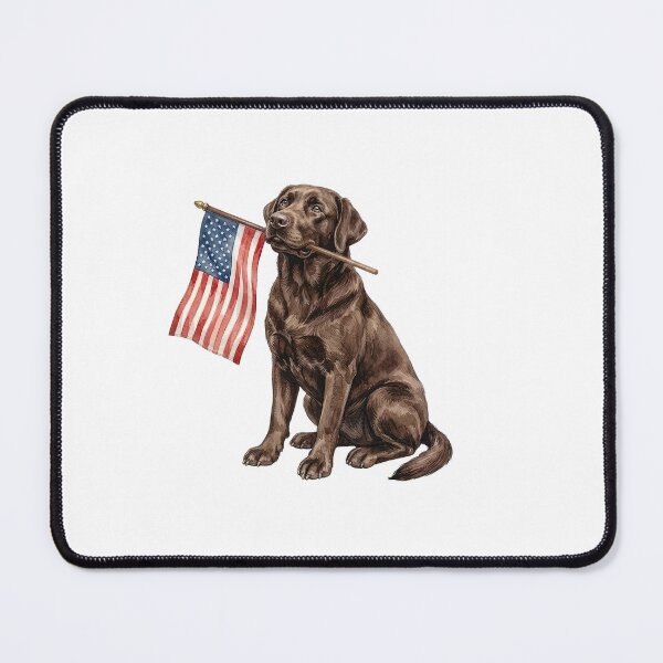 Item preview, Chocolate Labrador American Flag designed and sold by KillianGrantM.