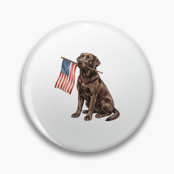 Item preview, Chocolate Labrador American Flag designed and sold by KillianGrantM.