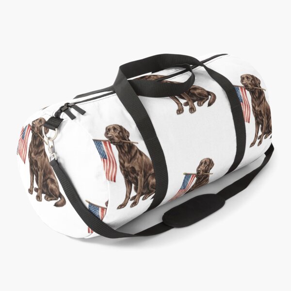 Item preview, Chocolate Labrador American Flag designed and sold by KillianGrantM.