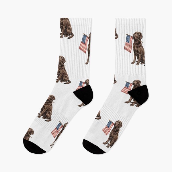 Item preview, Chocolate Labrador American Flag designed and sold by KillianGrantM.