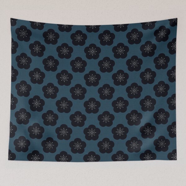 Item preview, KURO UME - Bold-Navy designed and sold by Ama Zuan.