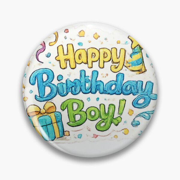 Item preview, Happy birthday boy! designed and sold by fadeinkstudio.
